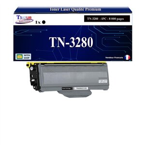 T3AZUR - Toner compatible avec Brother TN3280 TN3230 pour Brother DCP-8070 DCP-8070D DCP-8080DN DCP-8085DN - 8 000 pages