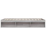 vidaXL Cadre de lit sonoma gris 140x190 cm