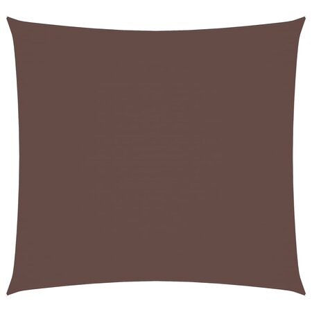 vidaXL Voile de parasol tissu oxford carré 7x7 m marron