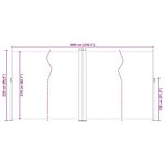 vidaXL Auvent latéral rétractable Anthracite 200x600 cm