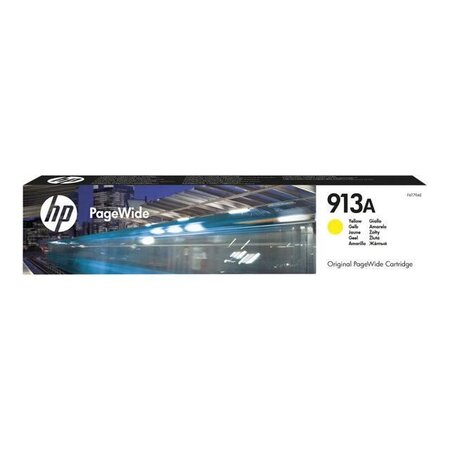 Hp 913a cartouche d'encre jaune authentique pour hp pagewide 377/452/477 (f6t79ae)