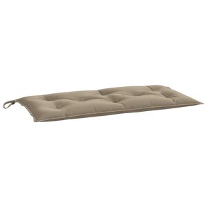 vidaXL Coussin de banc de jardin taupe 110x50x7 cm tissu oxford