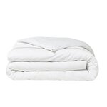 Parure de lit - 240 x 260 cm - 100  Percale Finition dentelle - Craie