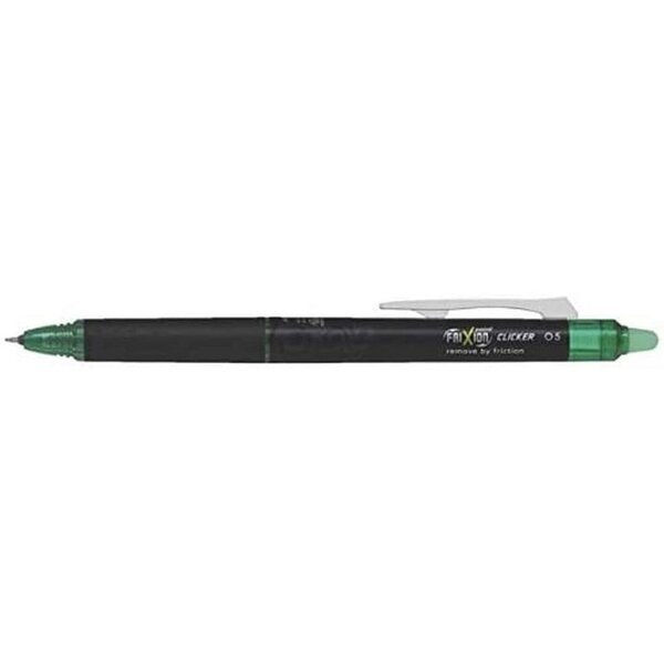 Stylo roller effaçable frixion point clicker pointe fine vert pilot