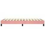 vidaXL Cadre de lit Rose 90x190 cm Velours