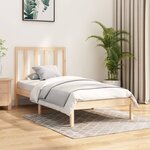 vidaXL Cadre de lit bois de pin massif 90x190 cm simple