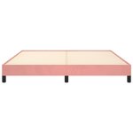vidaXL Cadre de lit Rose 160x200 cm Velours