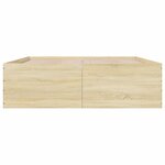 vidaXL Cadre de lit chêne sonoma 160x200 cm bois d'ingénierie
