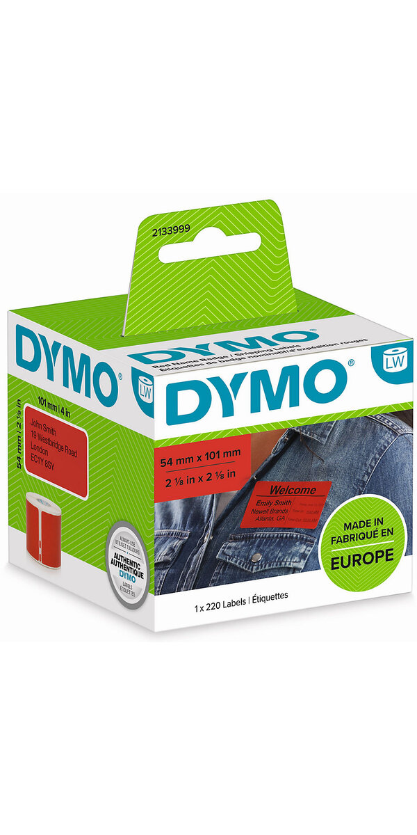 DYMO LabelWriter Boite de 1 rouleau de 220 étiquettes adhésives