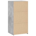 vidaXL Buffet gris béton 45x41x93 cm bois d'ingénierie
