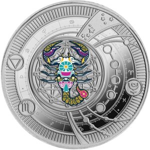 Pièce de monnaie en Argent 500 Francs g 10 Millésime 2025 Zodiac Signs 2025 SCORPIO
