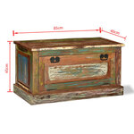 vidaXL Banc de rangement de chaussures Bois de récupération