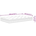 vidaXL Matelas à ressorts ensachés moyen 120x200 cm