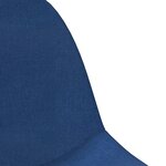 vidaXL Tabourets de bar lot de 2 bleu tissu