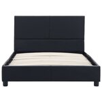 vidaXL Cadre de lit Noir Similicuir 100 x 200 cm