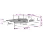 vidaXL Lit de jour et lit gigogne et matelas 80x200 cm bois pin massif