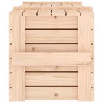 vidaXL Boîte de rangement 91x40 5x42 cm Bois massif de pin