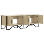 vidaXL Meuble TV chêne sonoma 122x34x41 cm bois d'ingénierie