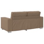 Canapé Loveseat vidaXL Cappuccino 140 cm en simili cuir
