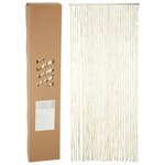 H&S Collection Rideau de porte 90x200 cm sorgho naturel
