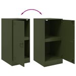 vidaXL Buffet vert olive 34 5x39x73 cm acier