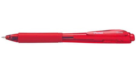 Stylo à bille rétractable WOW BK440 Pte Moy. 1/0,5 mm Rouge PENTEL