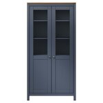 vidaXL Buffet Hill Gris 85x37x170 5 cm Bois de pin solide