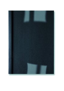 Lot de 100 LinenWeave Plats de couverture thermique 15 mm noir GBC