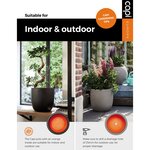 Capi Jardinière Urban Smooth carré 40x40x40 cm noir KBL903