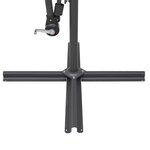 vidaXL Parasol suspendu avec poteau taupe 3 m