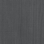 vidaXL Cadre de lit Gris Bois massif 150x200 cm Très grand