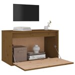 vidaXL Armoire murale Marron miel 60x30x35 cm Bois de pin massif
