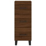 vidaXL Buffet Chêne marron 34 5x34x90 cm Bois d'ingénierie