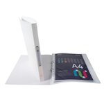 Classeur 2 Anneaux 15mm Polypropylène Opak - A4 - Blanc - X 20 - Exacompta