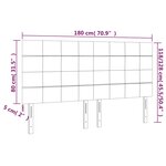 vidaXL Têtes de lit 4 Pièces Bleu foncé 90x5x78/88 cm Velours