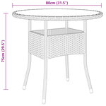 vidaXL Ensemble à manger de jardin 3 Pièces Résine tressée Gris