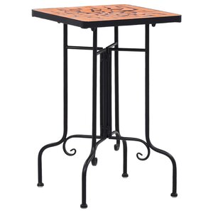 vidaXL Table de bistro mosaïque Terre cuite Céramique