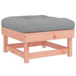 vidaXL Salon de jardin 5 Pièces avec coussins bois massif douglas