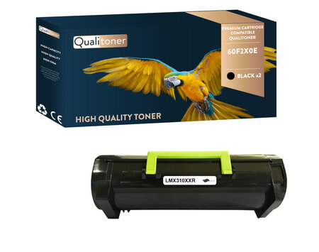 Qualitoner x1 toner 60f2x0e noir compatible pour lexmark