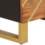 vidaXL Buffet marron et noir 40x33 5x110 cm bois massif de manguier