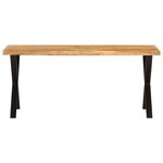vidaXL Banc avec bord vivant 105 cm bois d'acacia massif