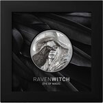 Pièce de monnaie en Argent 10 Dollars g 62.2 (2 oz) Millésime 2022 Eye of a Fairytale RAVEN WITCH