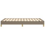 vidaXL Cadre de lit taupe 120x190 cm tissu
