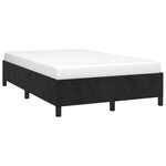 vidaXL Cadre de lit gris foncé 120x190 cm velours