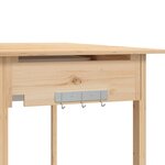 vidaXL Table de rempotage et évier 147 5x44x139 5 cm bois massif sapin
