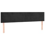 vidaXL Sommier à lattes de lit et matelas Noir 160x200 cm Velours