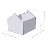 Boîte de rangement HOUSE blanc