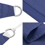 vidaXL Voile de parasol tissu oxford carré 2x2 m bleu