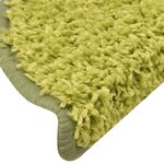 vidaXL Tapis de marches d'escalier 15 Pièces Vert 56x17x3 cm