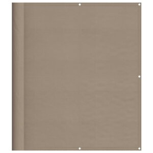 vidaXL Écran de balcon taupe 120x700 cm 100  polyester oxford